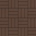 Тротуарная плитка Паркет, 60 мм, коричневый, гладкая