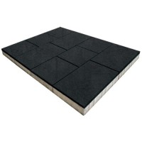 Тротуарная плитка Инсбрук Ланс, 60 мм, черный, гладкая