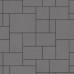 Тротуарная плитка Инсбрук Альпен, 40 мм, серый, гладкая
