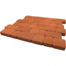 Тротуарная плитка Инсбрук Альт, 60 мм, оранжевый, гладкая