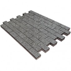 Тротуарная плитка Прямоугольник Лайн, 40 мм, серый, native
