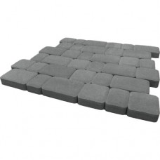 Тротуарная плитка Инсбрук Альт, 60 мм, серый, гладкая
