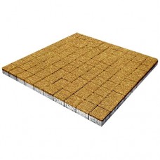 Тротуарная плитка Квадрат малый, 60 мм, жёлтый, native