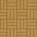 Тротуарная плитка Паркет, 60 мм, жёлтый, бассировка