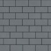Тротуарная плитка Прямоугольник Лайн, 80 мм, серый, гладкая