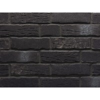 Клинкерная фасадная плитка Stroeher Steinlinge 376 platinschwarz, NF14 240x71x14 мм