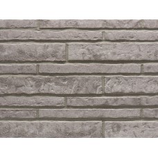 Фасадная плитка (ригель) Stroeher Zeitlos 237 austerrauch, длинный формат 400x71x14 мм