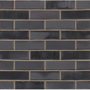 Клинкерный кирпич MUHR NF 15 Schwarz-bunt edelglanz Fusssortierung, NF 240x115x71 мм