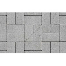 Тротуарная брусчатка Выбор Гранит ЛА-ЛИНИЯ, Б.2.П.6, цвет Серый, 100x200x60 мм