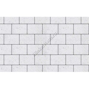Тротуарная плитка Выбор Стоунмикс ЛА-ЛИНИЯ, Б.1.П.8, цвет Белый, 300x200x80 мм