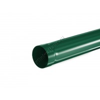 Труба водосточная 1м Aquasystem D100 мм, GreenCoat Pural BT, RAL 6005 (зеленый)