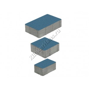 Тротуарная плитка Выбор Стандарт СТАРЫЙ ГОРОД, Б.1.Фсм.6, цвет Синий, микс размеров