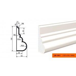 Молдинг цокольный ЦВ-120/1