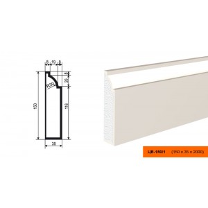 Молдинг цокольный ЦВ-150/1