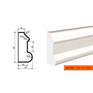 Молдинг цокольный ЦВ-150/3