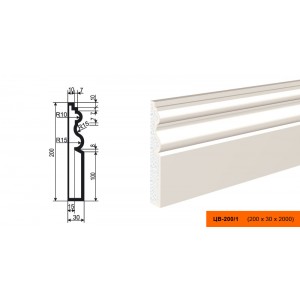 Молдинг цокольный ЦВ-200/1