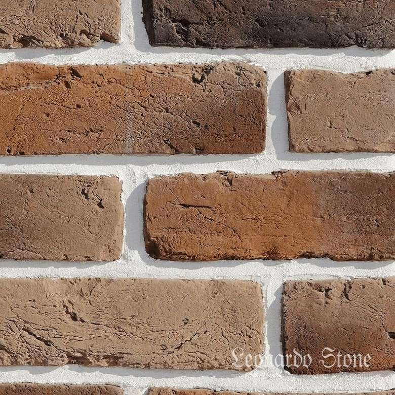 Гипсовая плитка Leonardo Stone Орлеан 496 Декоративный кирпич 25.00x7 ...