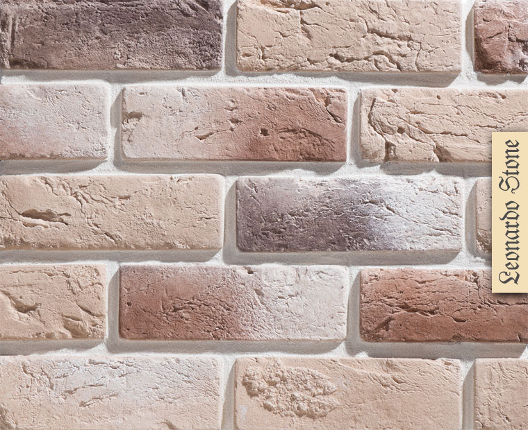 Гипсовая плитка Leonardo Stone Лион 333 Декоративный кирпич 21.00x6.50 ...